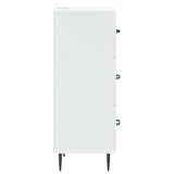 Drawer Cabinet White 33 x 34.5 x 89.5 cm Engineered Wood 894845