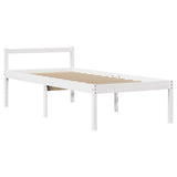 Senior Bed with Headboard without Mattress White 90x190 cm Single 3305852