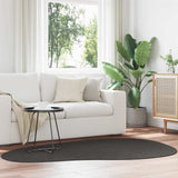 Area Rugs HUARTE Anthracite 140 x 200 cm Polyester 4103757