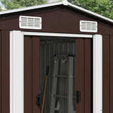 Garden Shed Brown 257x990x181 cm Galvanised steel 47039