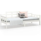 Day Bed without Mattress White Solid Wood Pine 90x200 cm 820328