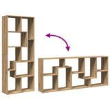 Room Divider Bookcase Artisan Oak 67x25x161.5 cm Engineered Wood 858083
