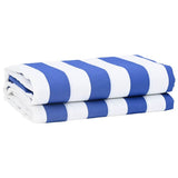Awning Replacement Fabric Blue and White 1000 x 160 cm 42000813