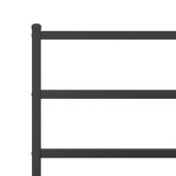 Metal Bed Frame without Mattress with Headboard Black 100x190cm 355359