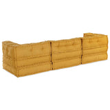 Modular Sofa 3 pcs Yellow Fabric 3315082