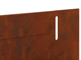 Lawn Edging 10 pcs 102 x 4 x 4 cm Steel Rusty 8008738