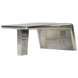 Coffee Table Silver Aluminium Industrial Coffee Table 246362