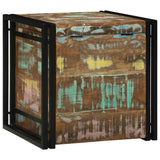 Storage Box Brown and Black 50 x 50 x 50 cm Solid Reclaim Wood 4016743