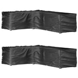 L-Shaped Garden Furniture Covers 2 pcs 18 Eyelets 220x285x80 cm 3155377