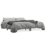 Bed Frame without Mattress Grey Sonoma 200x200 cm 3280220