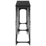 Console Table 2 pcs Black Oak 100 x 28 x 75 cm Engineered Wood 882888