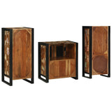 Bathroom Furniture Set 3 pcs Multicolour Solid Reclaimed Wood 3305619