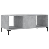 Coffee Table Concrete Grey 102x50x40 cm Engineered Wood 829304