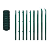 ZNTS Euro Fence Steel 10x1.5 m Green 142395