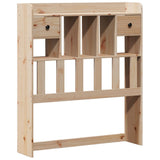 Bookcase Bed without Mattress 75x190 cm Small Single Solid Wood Pine 3323050