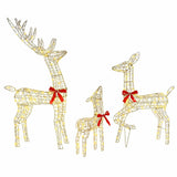 Reindeer Family 3 pcs Warm white 67 x 26 x 127 cm PET 42019051