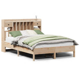 Bookcase Bed without Mattress 140x200 cm Solid Wood Pine 3322909