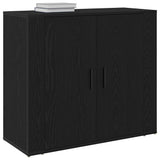 Sideboard Black Oak 80 x 33 x 70 cm Engineered Wood 862800