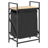 Laundry Basket 1 Compartment with Shelf Sonoma Oak 859071