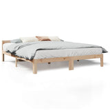 Bed Frame without Mattress 160x200 cm Solid Wood Pine 859229