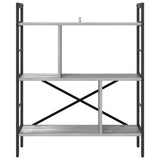 Bookshelf Grey Sonoma 75 x 30 x 91 cm Engineered Wood 883973