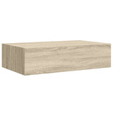 Wall-mounted Drawer Shelves 2 pcs Oak 40x23.5x10cm MDF 330248