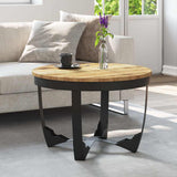 Coffee Table Solid Rough Mango Wood 60x40 cm 244673