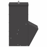 Chicken Feeder Black 35 x 30.5 x 43.5 cm Cold-Rolled Steel 874693