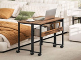 80 cm Drop Leaf Writing Work Desk - Rustic Brown T3398P344183