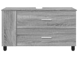 Bathroom Vanity Unit Grey Sonoma 80 x 35 x 60 cm 889391