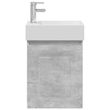 Bathroom Vanity Unit with Tap Concrete Grey 45.5 x 22.5 x 84 cm 889464