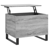 Coffee Table Grey Sonoma 60x44.5x45 cm Engineered Wood 830962