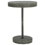 5 Piece Garden Bar Set Grey Poly Rattan&Solid Wood Acacia 3187717