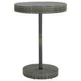 5 Piece Garden Bar Set Grey Poly Rattan&Solid Wood Acacia 3187717