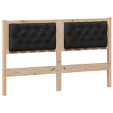 Headboard Other Brown and black 150 cm Solid pine wood 879006