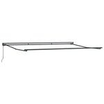 Retractable Awning Manual Orange and Brown 500x300 cm Fabric 3331235