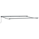 Retractable Awning Manual Orange and Brown 500x300 cm Fabric 3331235