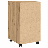 Cabinet with Wheels Artisan Oak 33x38x60 cm Engineered Wood 856563