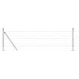 Welded Wire Fence with Concrete Base 10 x 0.6 m 3350990