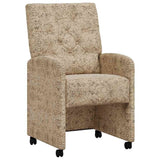 Dining Chairs with Wheels 2 pcs Light grey 58 x 67 x 97 cm 42017862