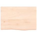 Table Top 60x40x cm Untreated Solid Wood Oak 3156283