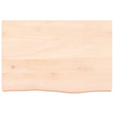 Table Top 60x40x cm Untreated Solid Wood Oak 3156283
