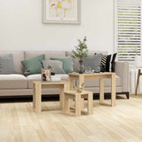 808606 Nesting Tables 3 pcs Sonoma Oak Engineered Wood