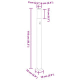 Bollard Lights with Sensor 3 pcs 110 cm Stainless Steel IP44 4006058