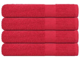 Bath Towels "FROGN" 4 pcs Red 100x150 cm 360 gsm 136933