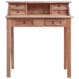Writing Desk with Drawers 90x50x101 cm Solid Mahogany Wood 283912