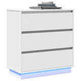 Bedside Cabinet White 71 x 34.5 x 75 cm Engineered wood 869634