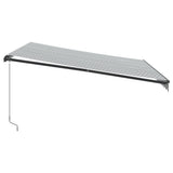 Manual Retractable Awning with LEDs Anthracite&White 400x350 cm 3215809