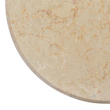 Table Top Cream Marble 50x2.5 cm Table Top Round Minimalist 149192