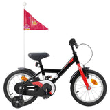 Kids Bike 12 Inches for 2-4 Years Old Black 42009632